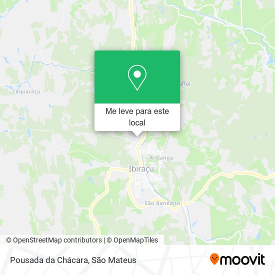 Pousada da Chácara mapa