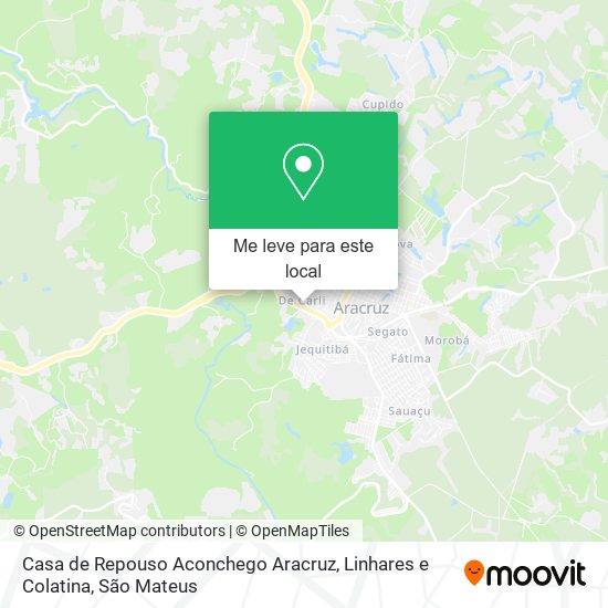 Casa de Repouso Aconchego Aracruz, Linhares e Colatina mapa