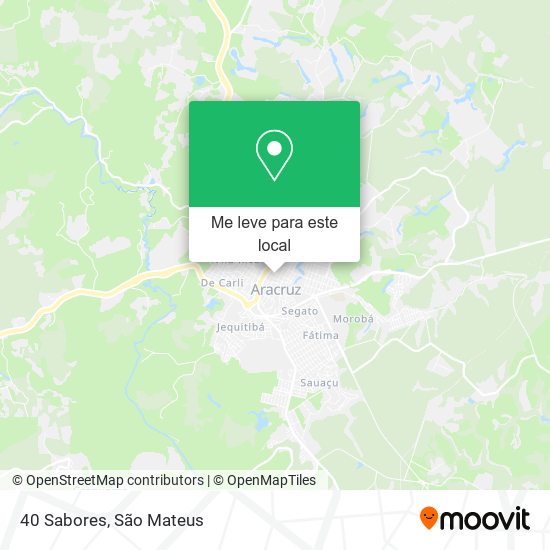 40 Sabores mapa