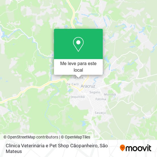 Clínica Veterinária e Pet Shop Cãopanheiro mapa