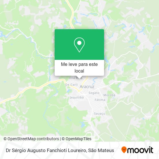 Dr Sérgio Augusto Fanchioti Loureiro mapa