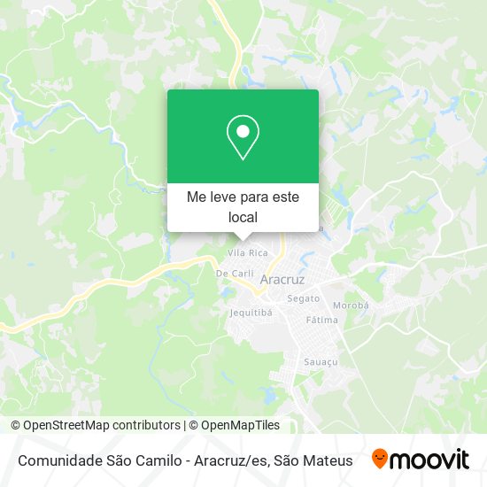 Comunidade São Camilo - Aracruz / es mapa