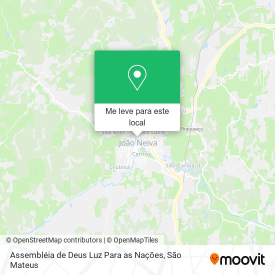 Assembléia de Deus Luz Para as Nações mapa