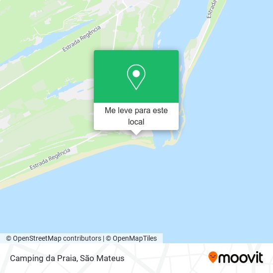Camping da Praia mapa