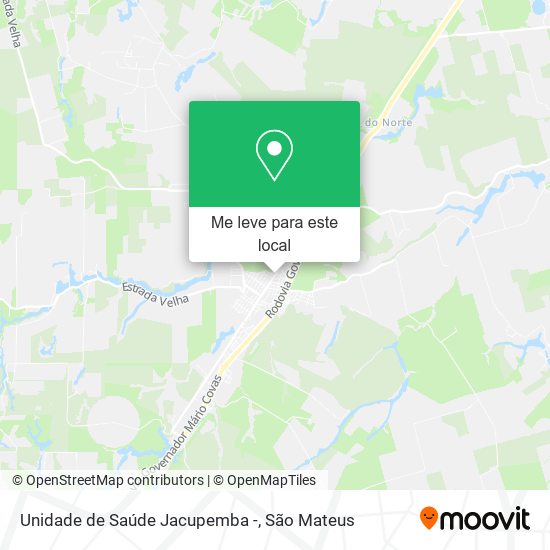 Unidade de Saúde Jacupemba - mapa