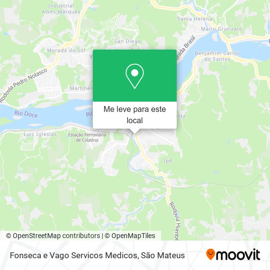 Fonseca e Vago Servicos Medicos mapa