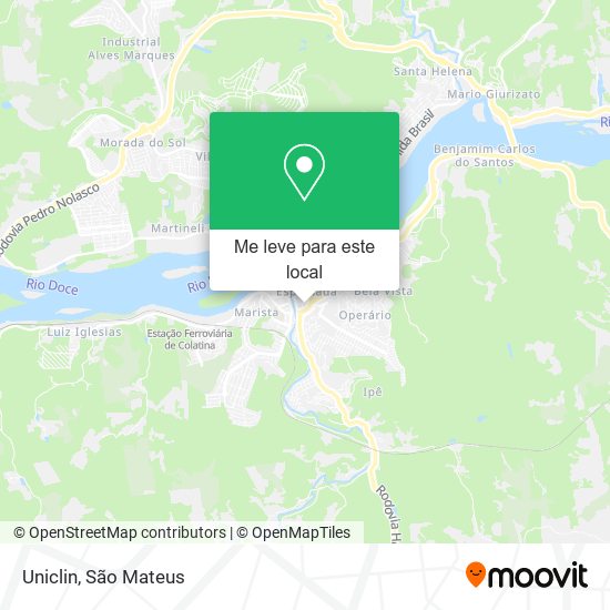 Uniclin mapa