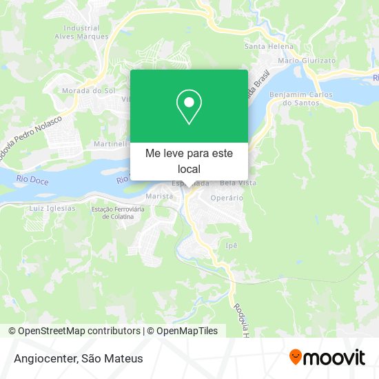 Angiocenter mapa