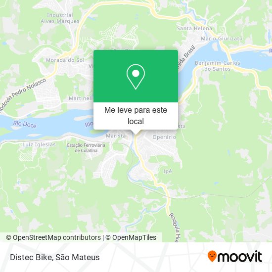Distec Bike mapa