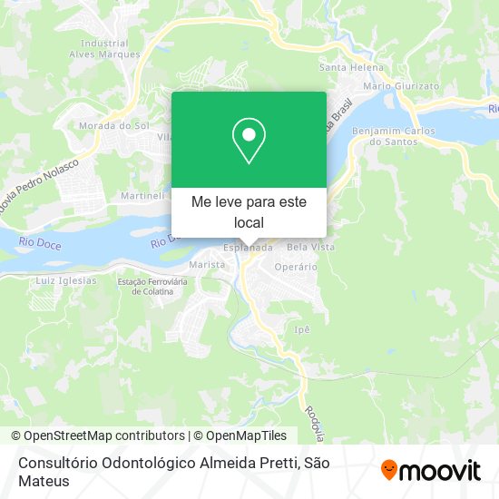 Consultório Odontológico Almeida Pretti mapa
