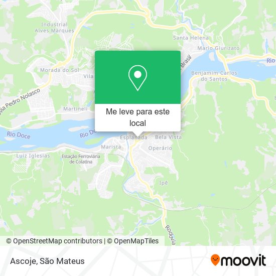 Ascoje mapa