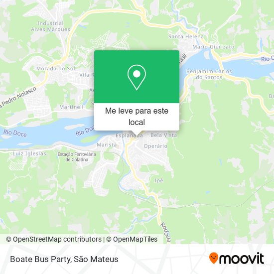 Boate Bus Party mapa