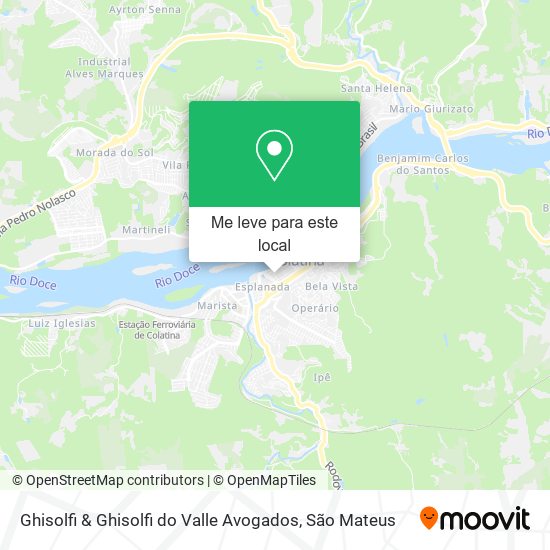 Ghisolfi & Ghisolfi do Valle Avogados mapa