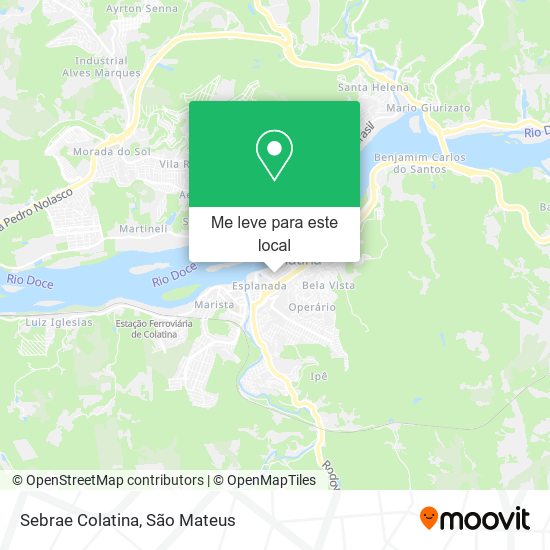 Sebrae Colatina mapa