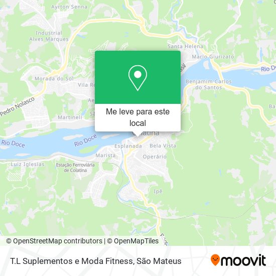 T.L Suplementos e Moda Fitness mapa