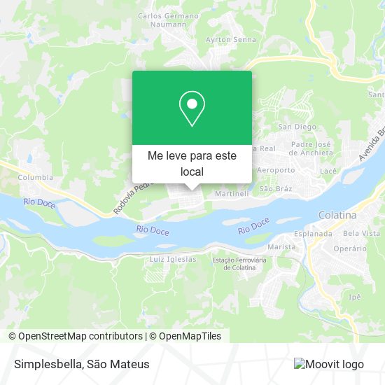 Simplesbella mapa