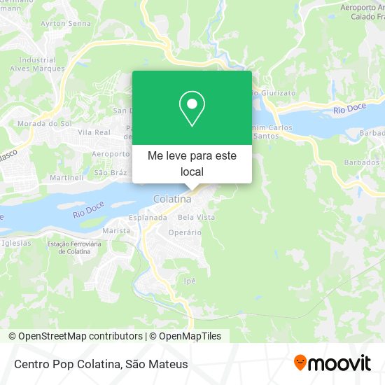 Centro Pop Colatina mapa