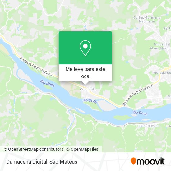 Damacena Digital mapa