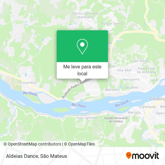 Aldeias Dance mapa