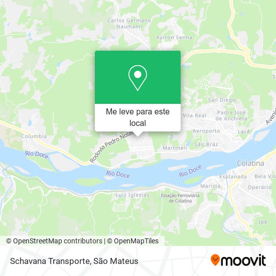 Schavana Transporte mapa