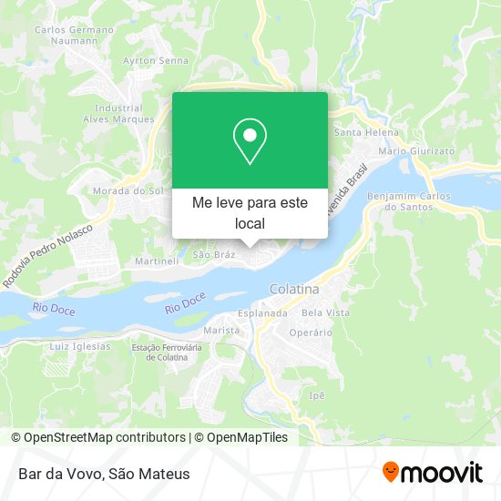 Bar da Vovo mapa