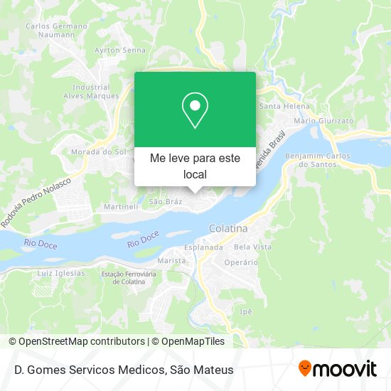 D. Gomes Servicos Medicos mapa