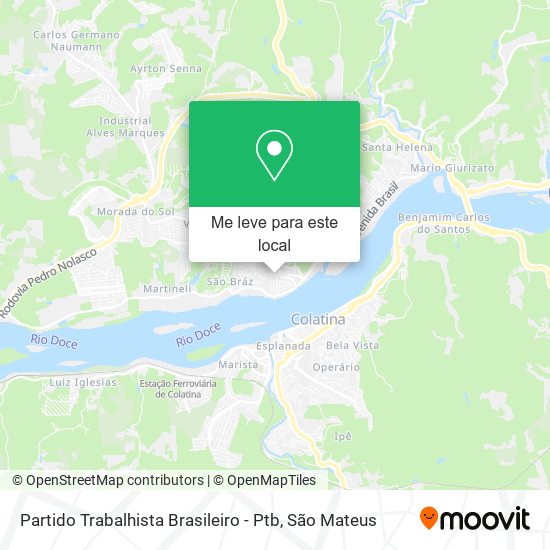 Partido Trabalhista Brasileiro - Ptb mapa