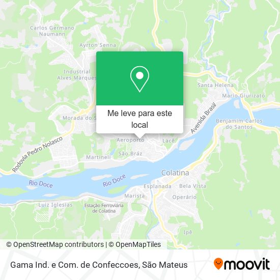 Gama Ind. e Com. de Confeccoes mapa