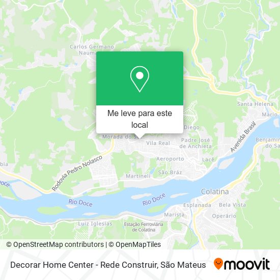 Decorar Home Center - Rede Construir mapa