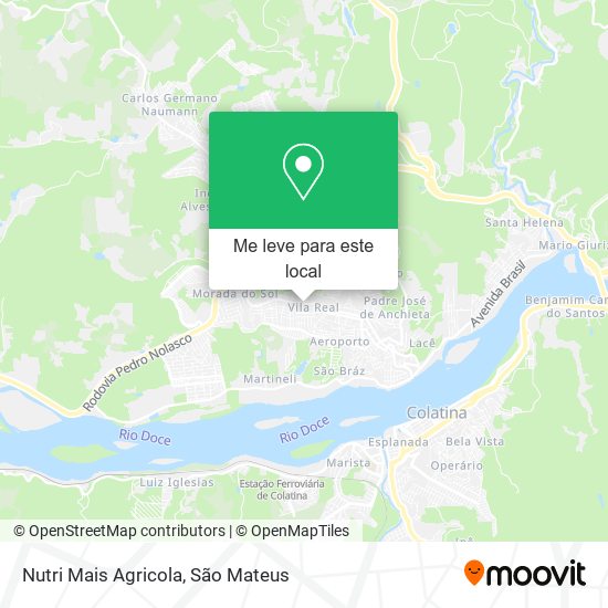 Nutri Mais Agricola mapa