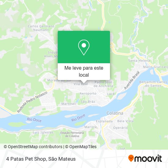4 Patas Pet Shop mapa