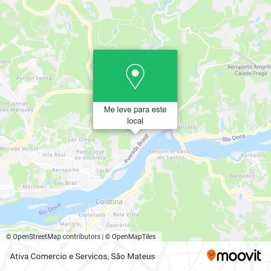 Ativa Comercio e Servicos mapa