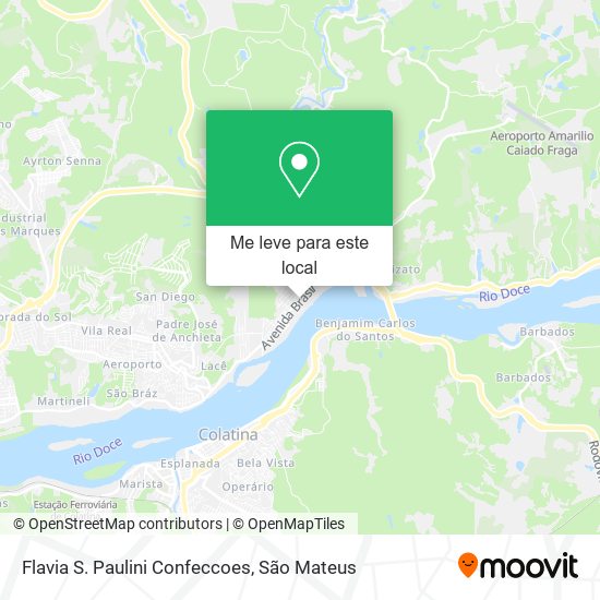 Flavia S. Paulini Confeccoes mapa