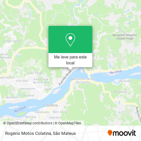Rogério Motos Colatina mapa