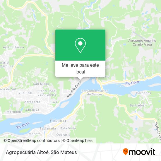 Agropecuária Altoé mapa