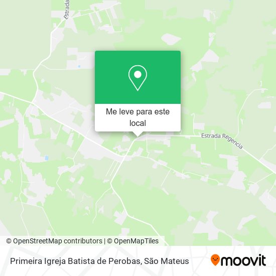 Primeira Igreja Batista de Perobas mapa