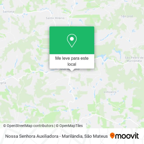 Nossa Senhora Auxiliadora - Marilândia mapa