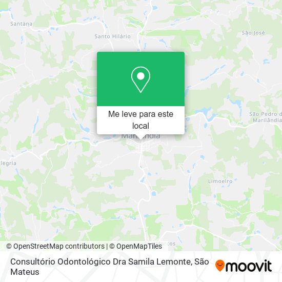 Consultório Odontológico Dra Samila Lemonte mapa
