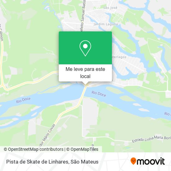 Pista de Skate de Linhares mapa