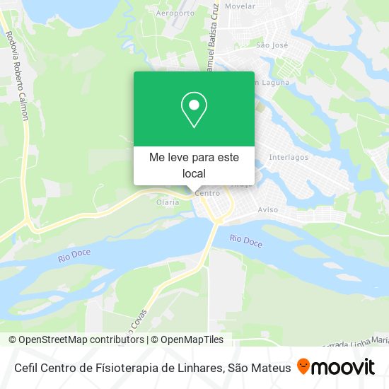 Cefil Centro de Físioterapia de Linhares mapa