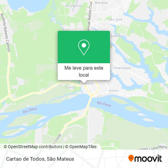 Cartao de Todos mapa
