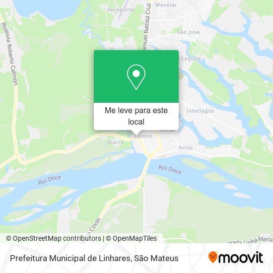 Prefeitura Municipal de Linhares mapa