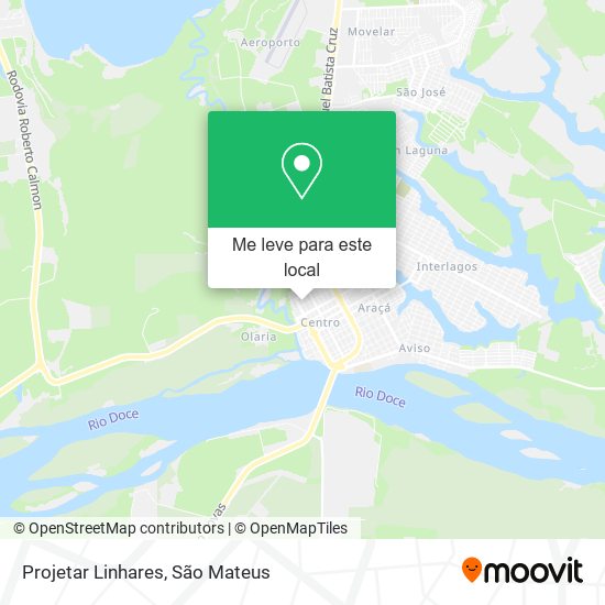 Projetar Linhares mapa