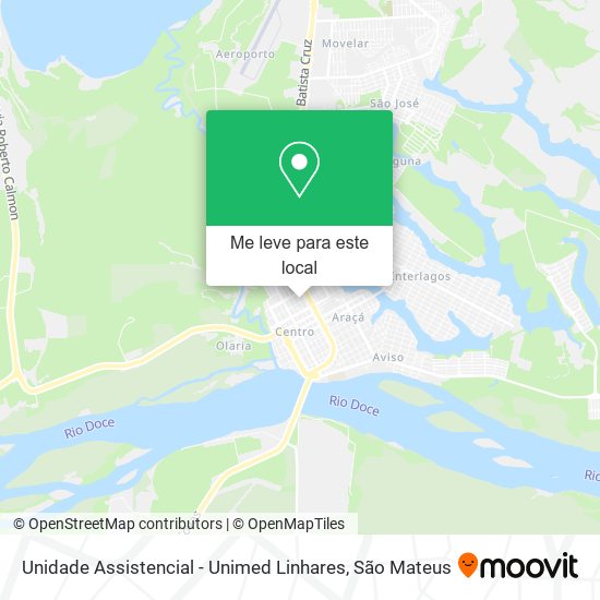 Unidade Assistencial - Unimed Linhares mapa