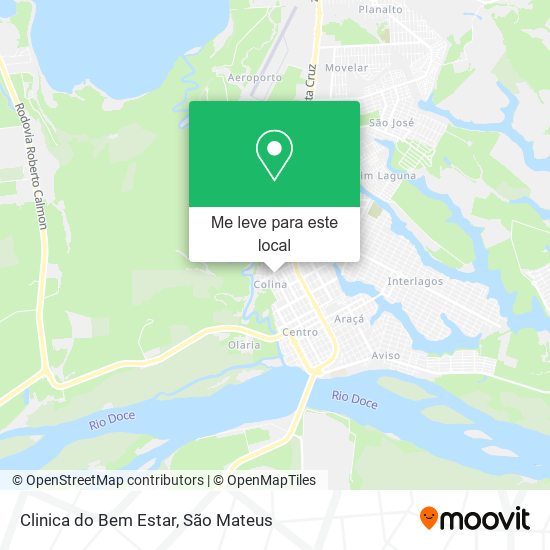 Clinica do Bem Estar mapa
