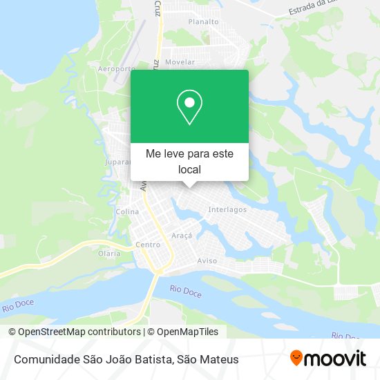 Comunidade São João Batista mapa