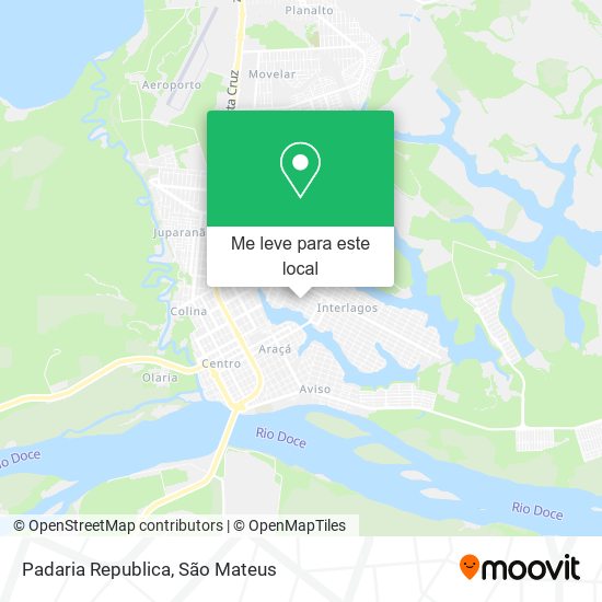 Padaria Republica mapa