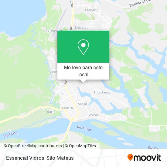 Essencial Vidros mapa