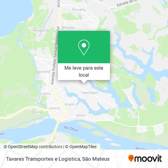 Tavares Transportes e Logistica mapa