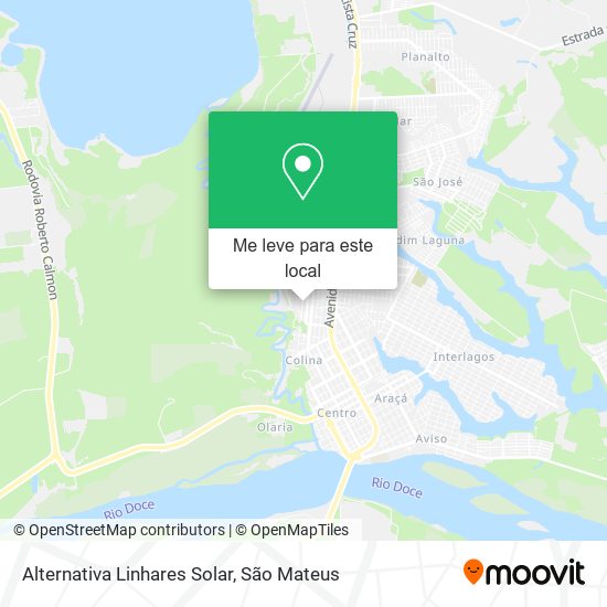 Alternativa Linhares Solar mapa